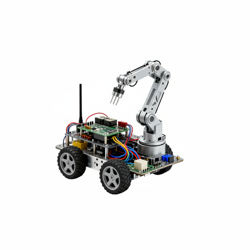 Android Controlled Robotic Arm Vehicle