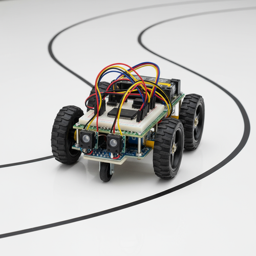 Ir Sensor Line Follower Robot Using 8051 Microcontroller Line