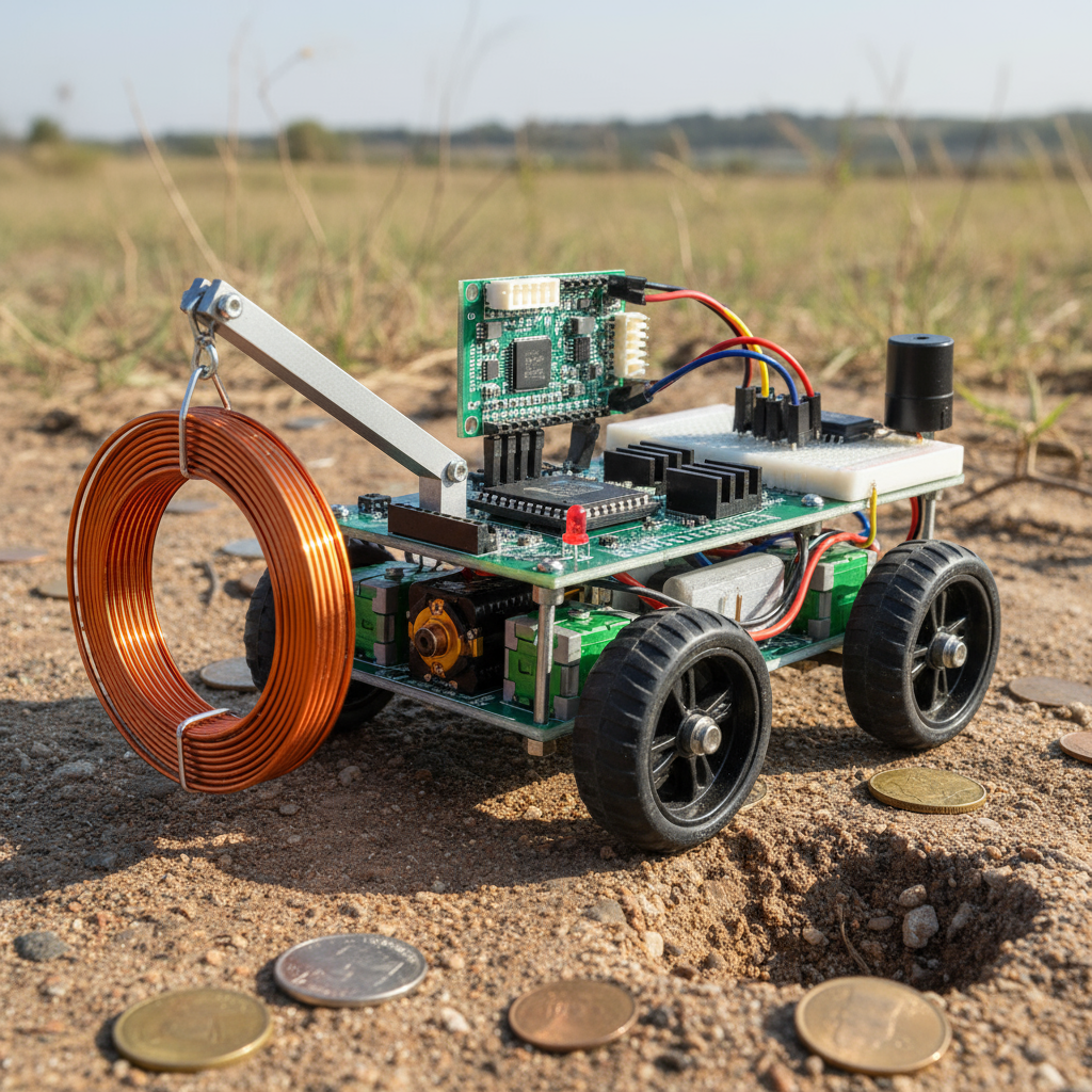 RF Robot with Metal Detection
