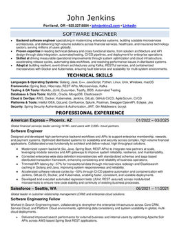 Tech Resume | Software Engineer | Written by Elev8 Coaching & Resumes