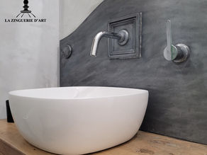 Crédences en zinc patiné