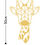 Thumbnail: Giraffe Metal Decor - Gold