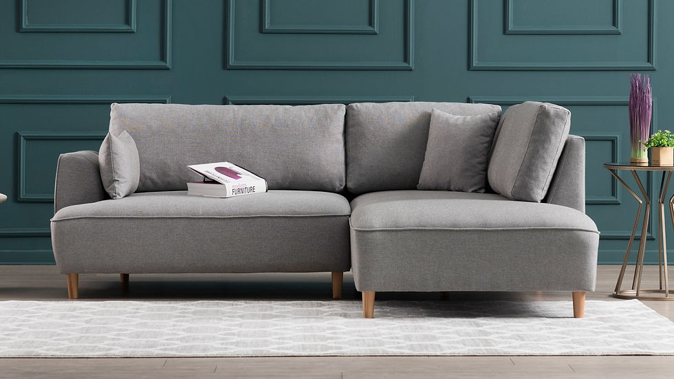 Thumbnail: Felix Extra Soft Corner Sofa Right - Light Grey