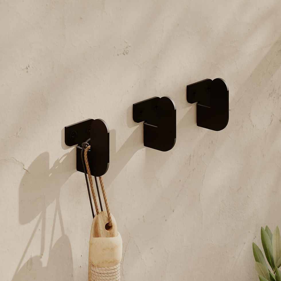 Thumbnail: Luxa Metal Hanger Black Set Of 3
