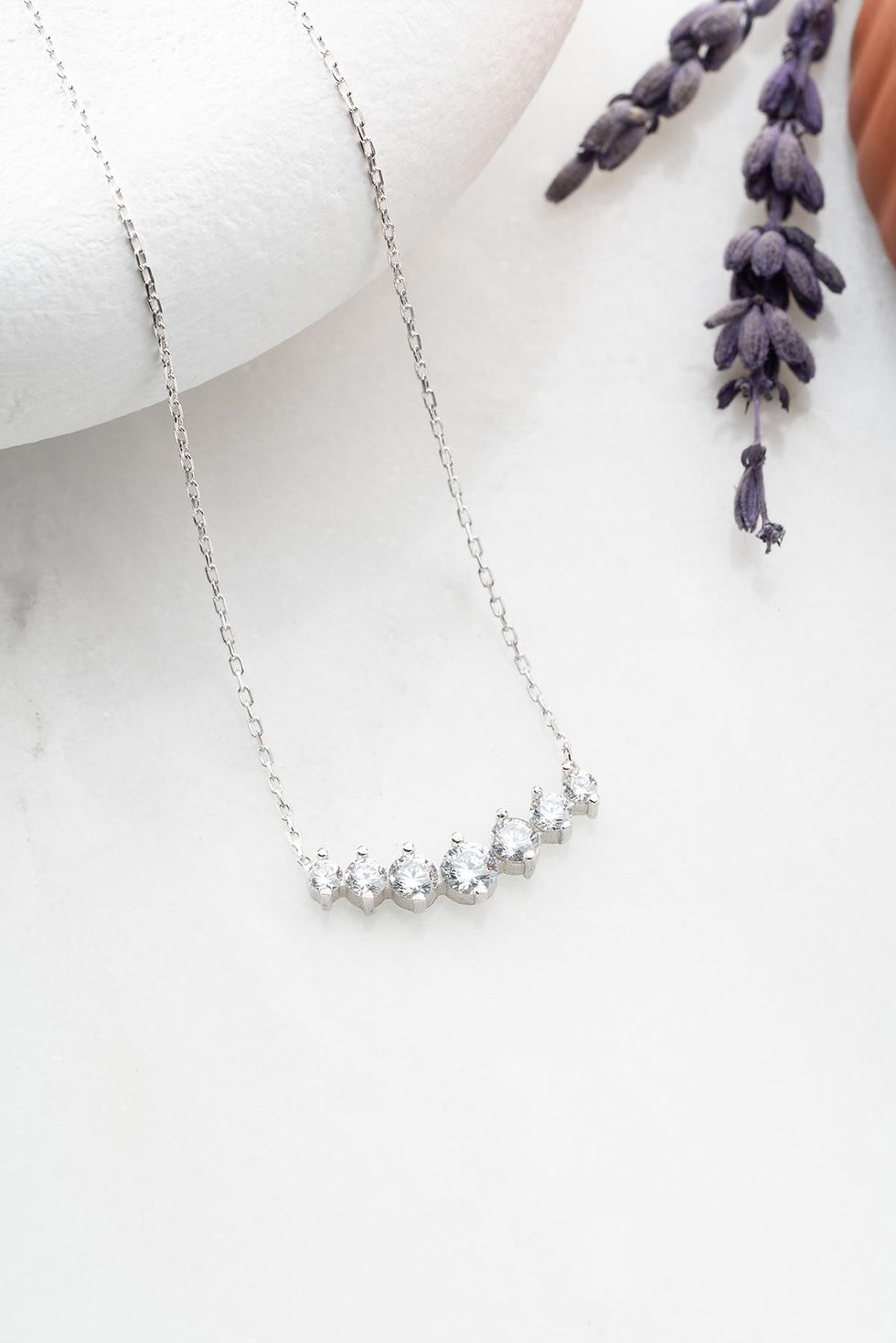 LustreZir Silver Elegance Necklace
