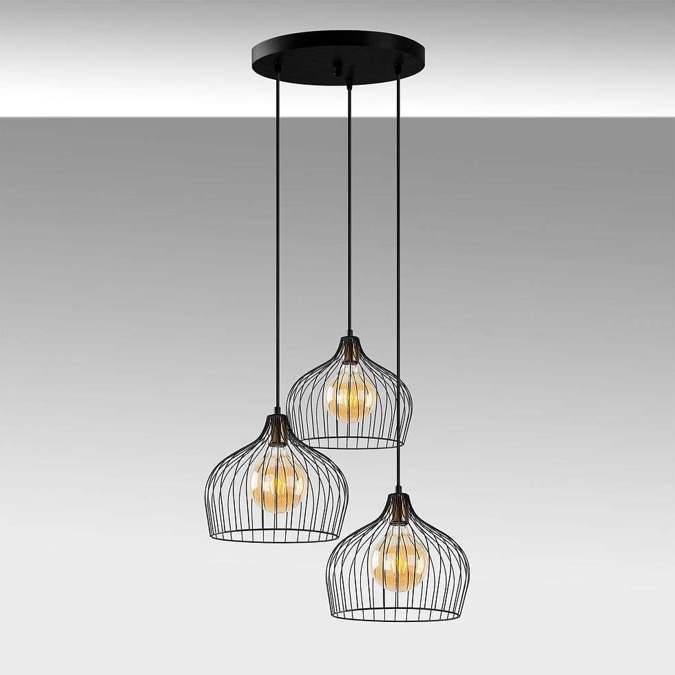 Thumbnail: LustreVogue: The Industrial Elegance Chandelier