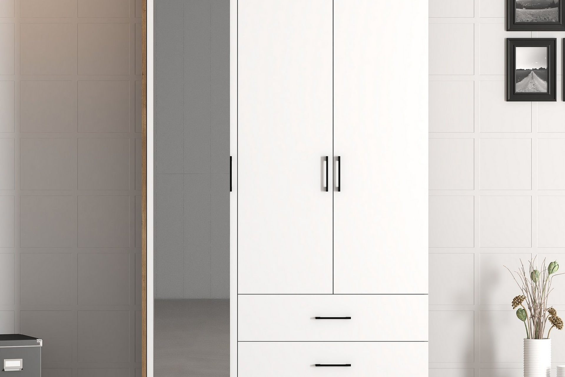 Kumsal RT - Walnut, White