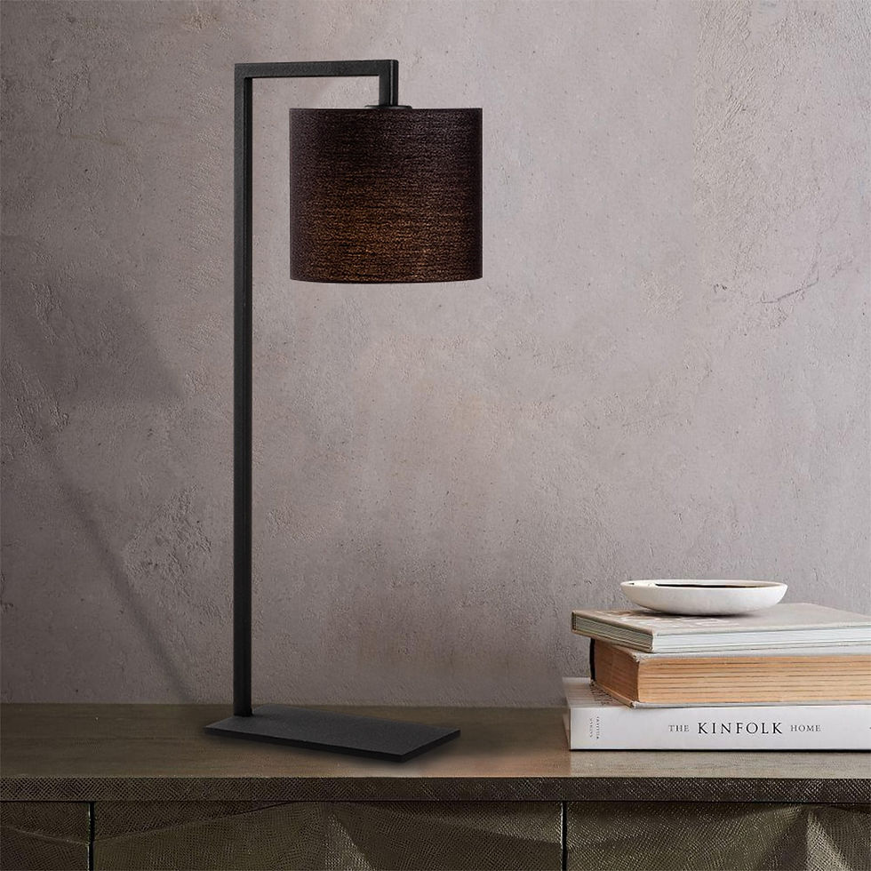 LumiForge Noir: Modern Glow Table Lamp