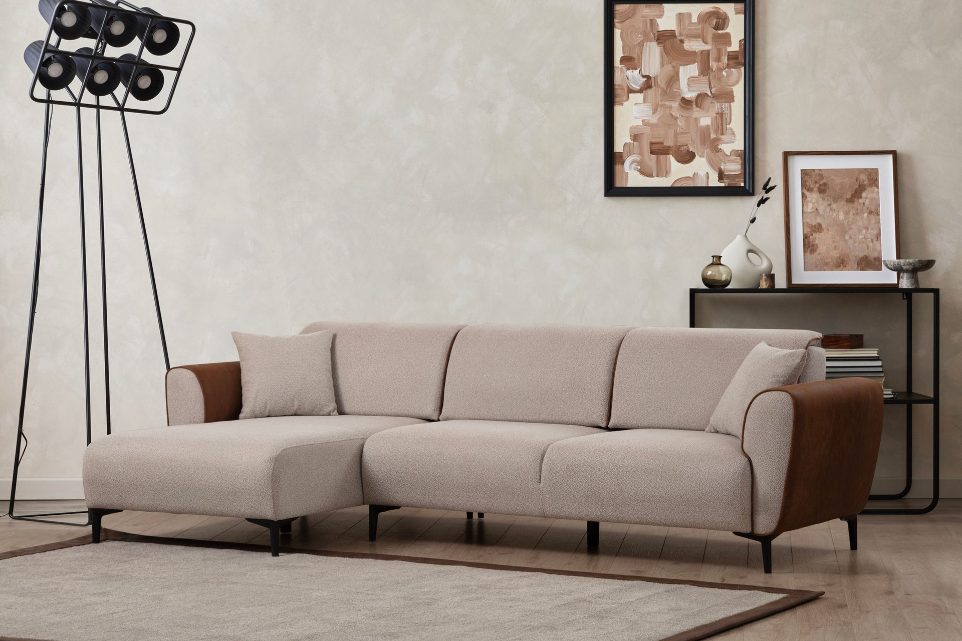 Aren Left - Beige, Cinnamon