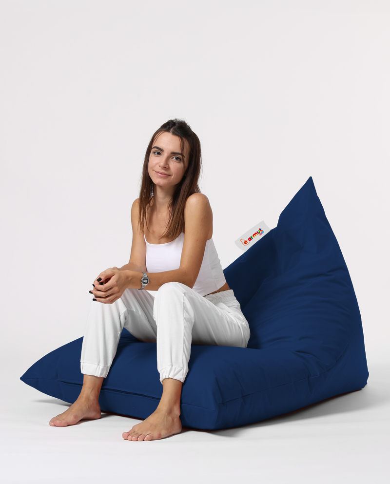 Thumbnail: Pyramid Big Bed Pouf - Dark Blue
