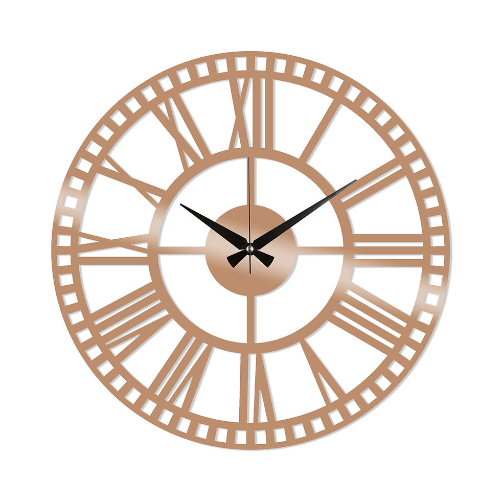 Thumbnail: Metal Wall Clock 10 - Copper