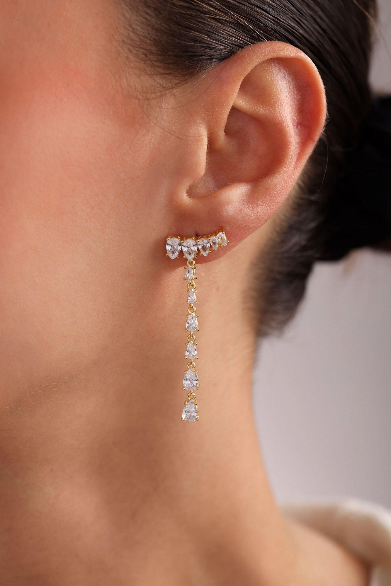 LustreLuxe Silver Pendant Earrings