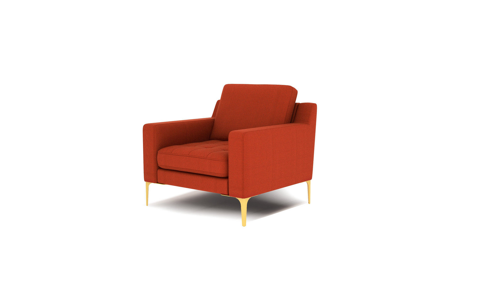 Normod Armchair - Red, Gold