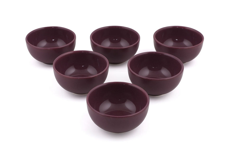 Thumbnail: Bulut Purple Snack / Sauce Bowl 8 Cm 6 Pieces