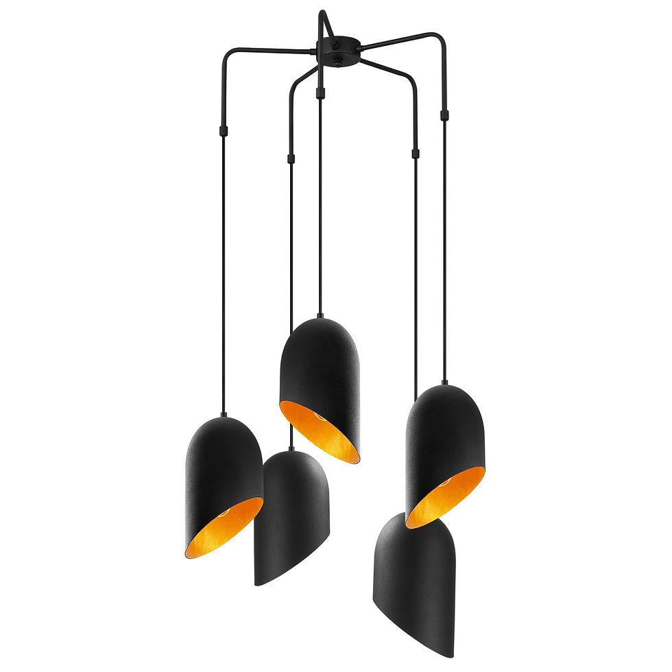 Thumbnail: LustraNova: Modern Metal Chandelier Elegance