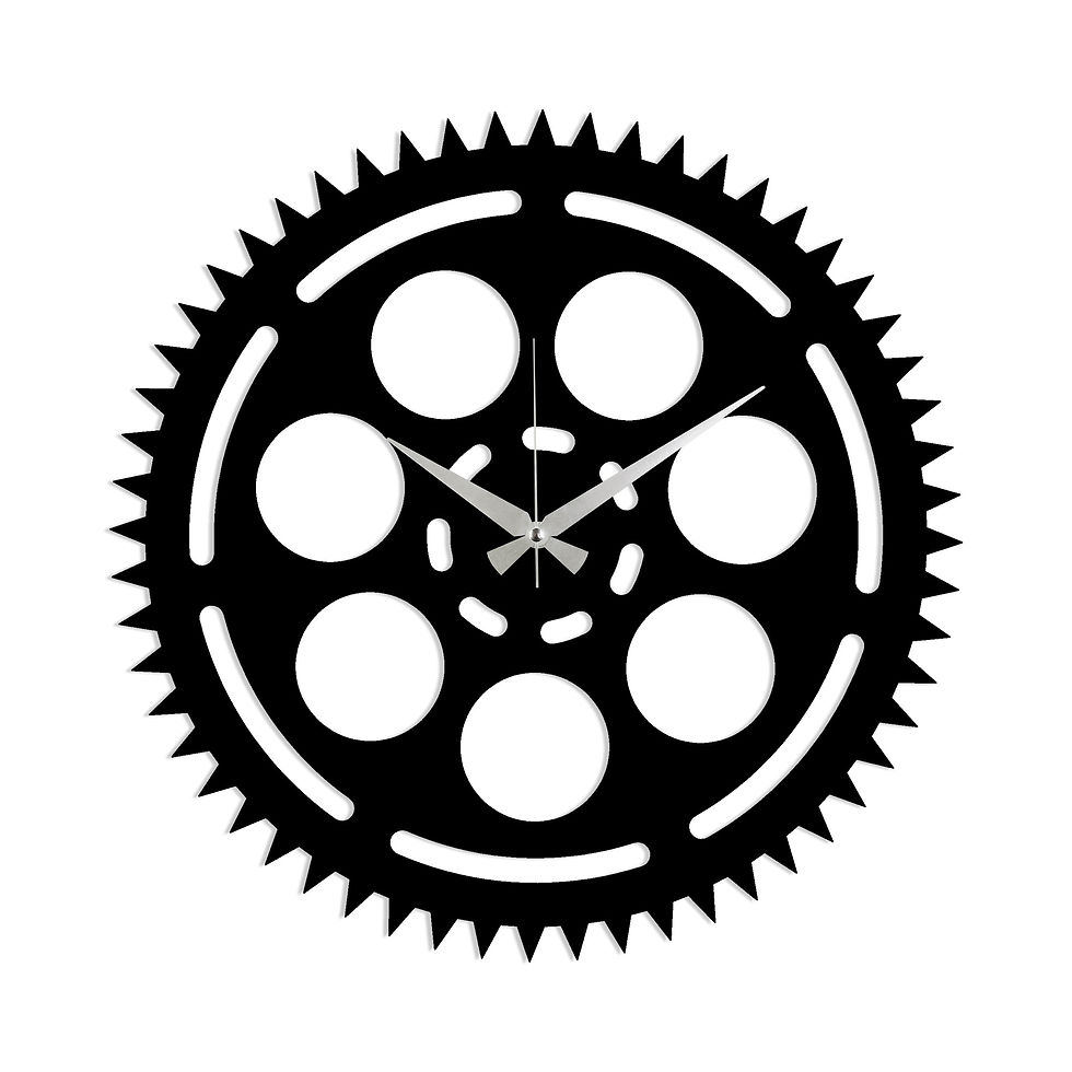 Thumbnail: Metal Wall Clock 9 - Black