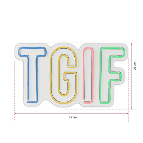 TGIF - Multicolor | Wall Addiction