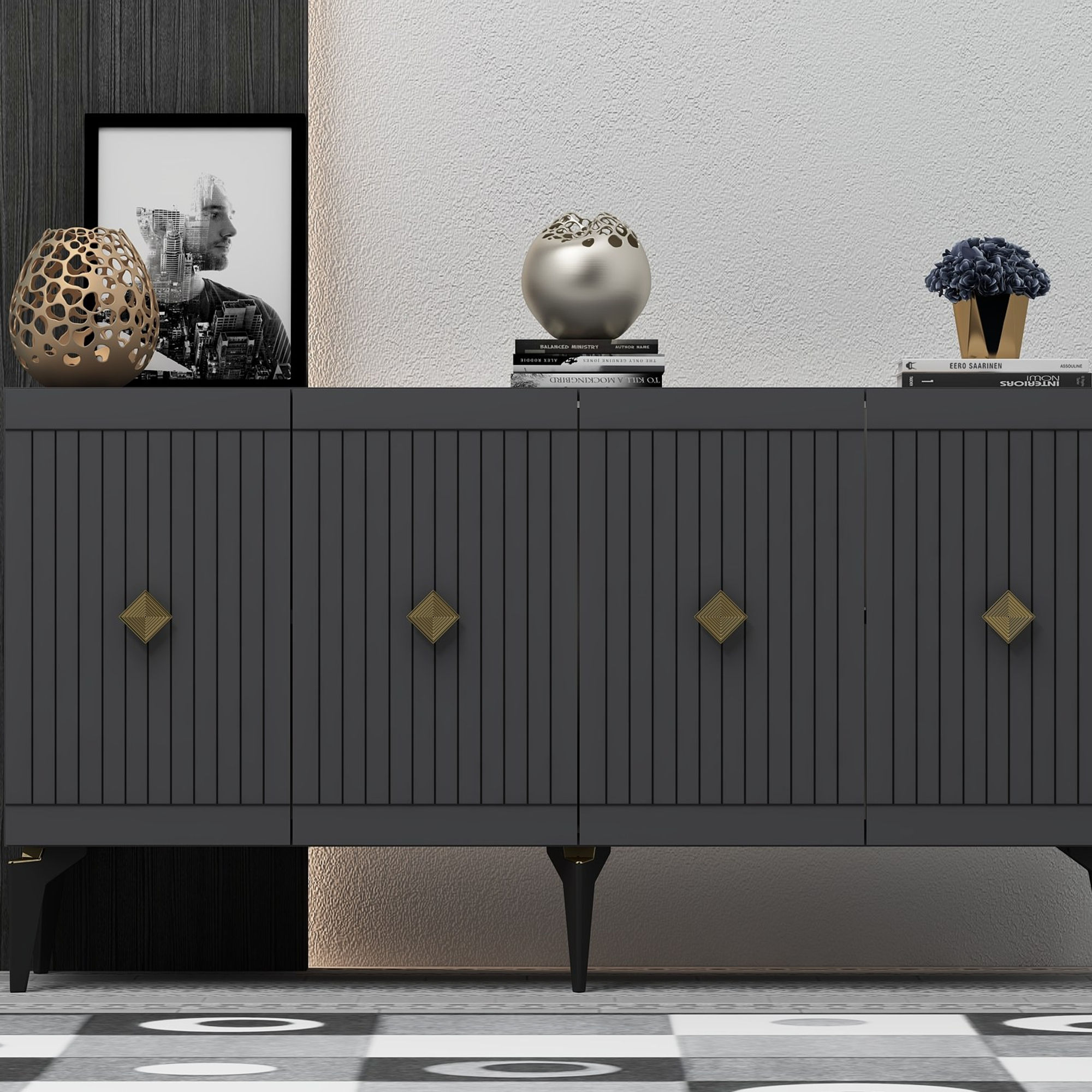 Midas - Anthracite, Gold