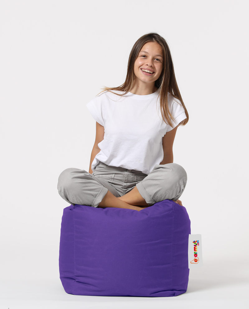Thumbnail: Square Pouf - Purple
