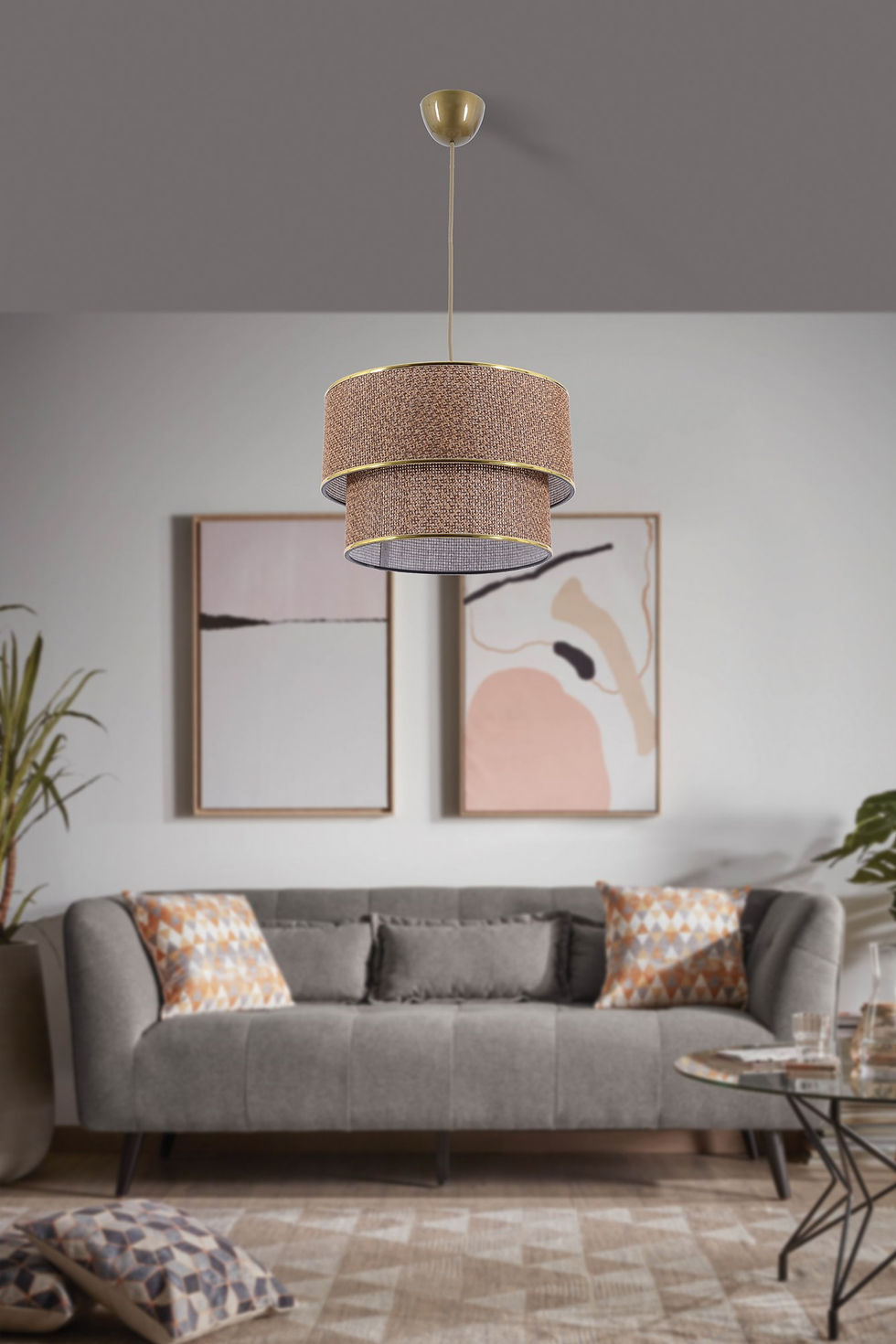 Beige Luminara: The Elegance Chandelier Delight