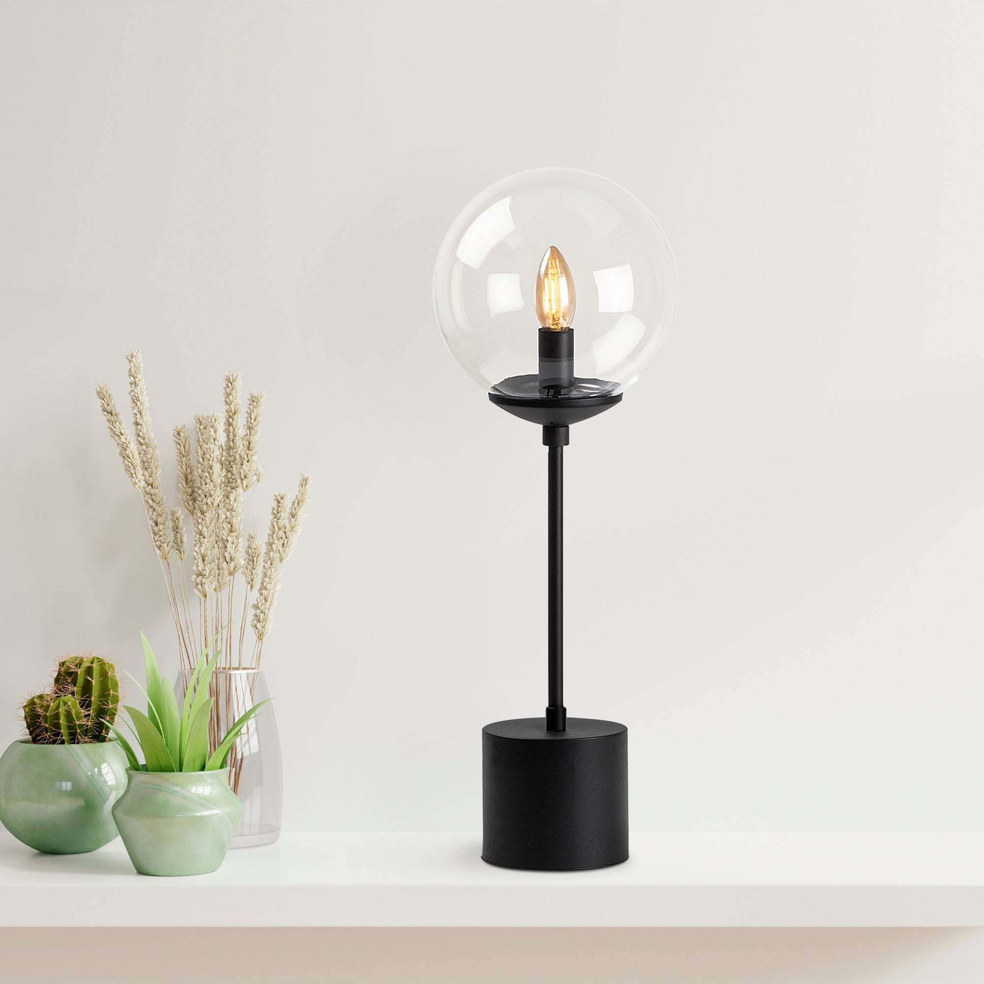 Lumos Noir: Industrial Elegance Lamp
