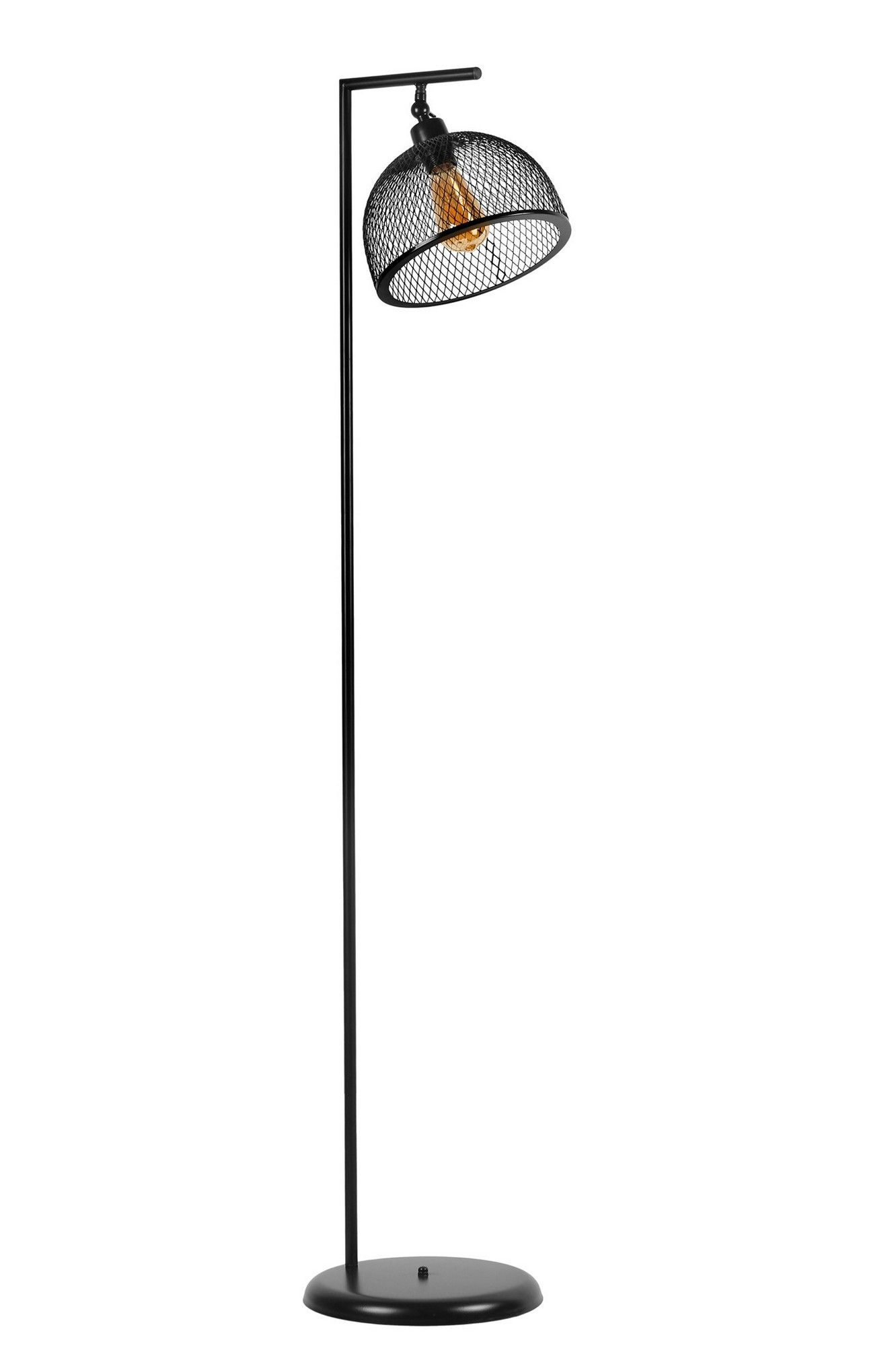 Lumosfera Noir: Elegant Metal Floor Lamp