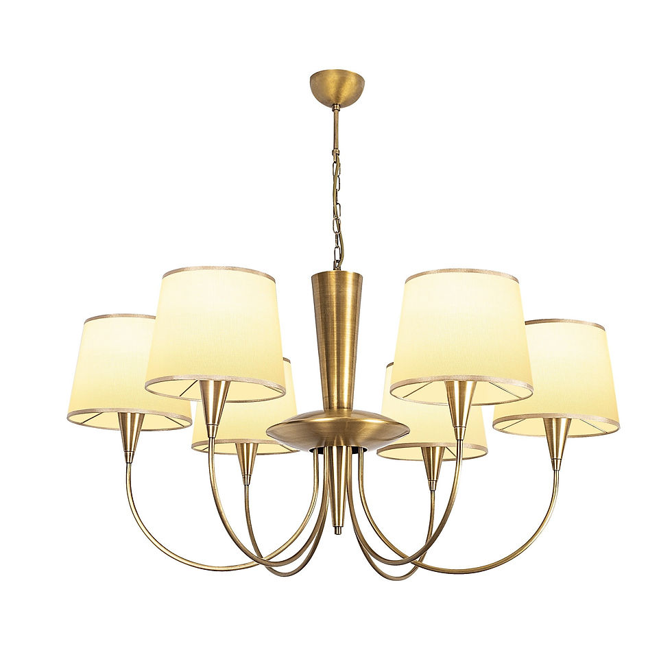 Thumbnail: LustraGlimmer Antique Chandelier Elegance 90cm