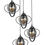 Thumbnail: LuxeFume Elegance Chandelier 35cm BlackGlow