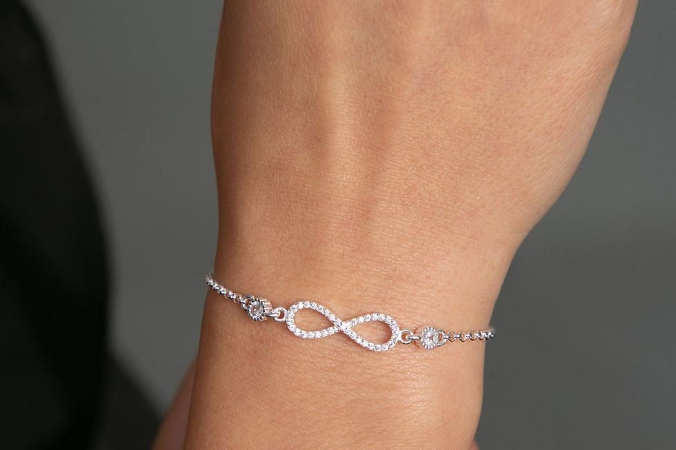 LustraLink Silver Charm Bracelet