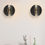 Thumbnail: LumoSphere Black Duo Wall Sconce