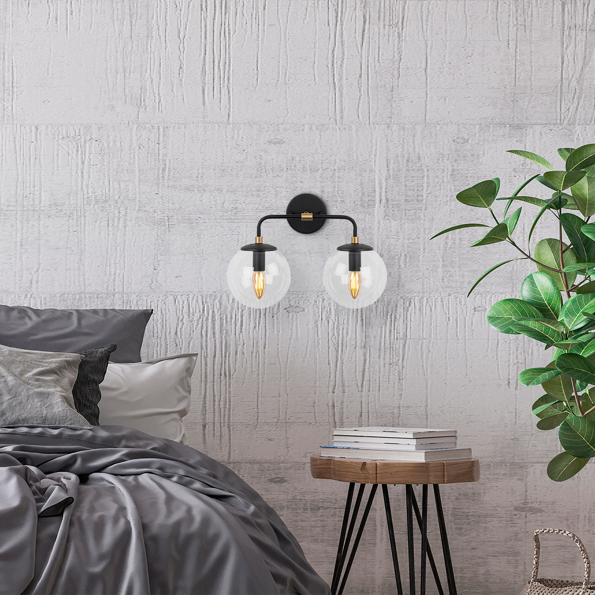 LumenCraft NoirGlow Wall Sconce