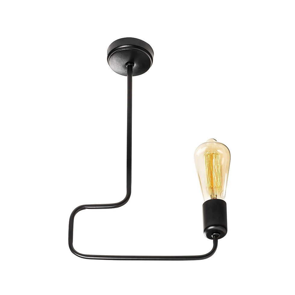 Thumbnail: NoirLustre Industrial Chandelier 43 cm