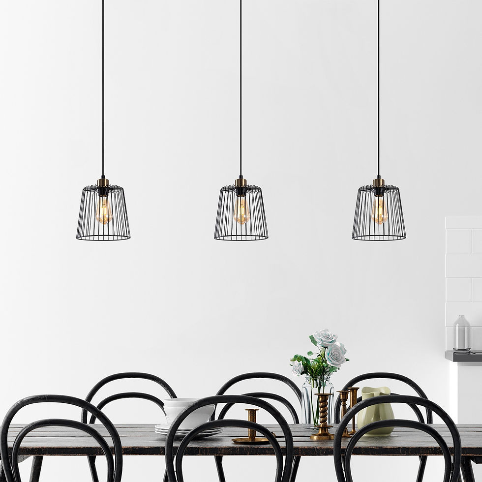 Thumbnail: LustraNova: Industrial Elegance Chandelier