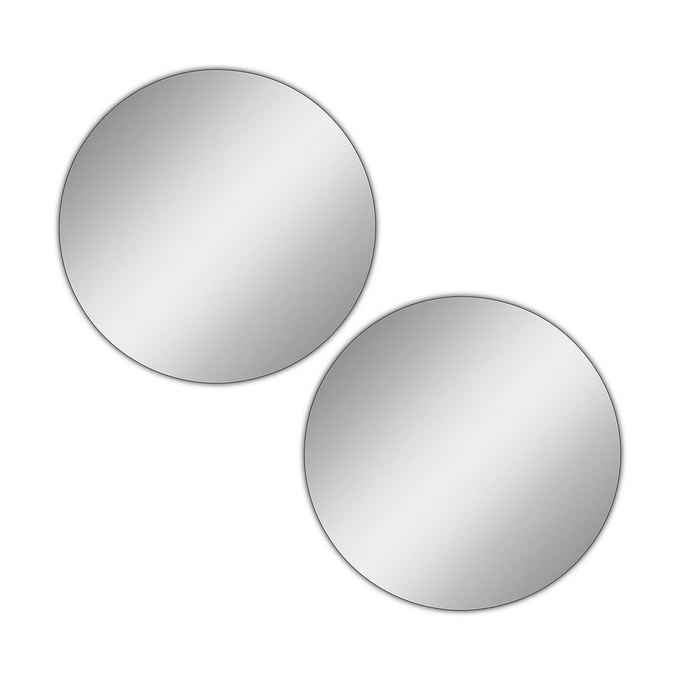 Thumbnail: Round - Double - Diameter: 30 cm - Silver