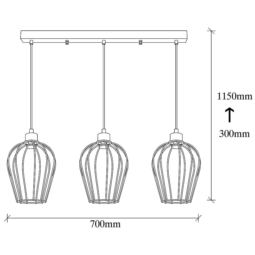 Thumbnail: Eclipse Noir Chandelier - Industrial Elegance