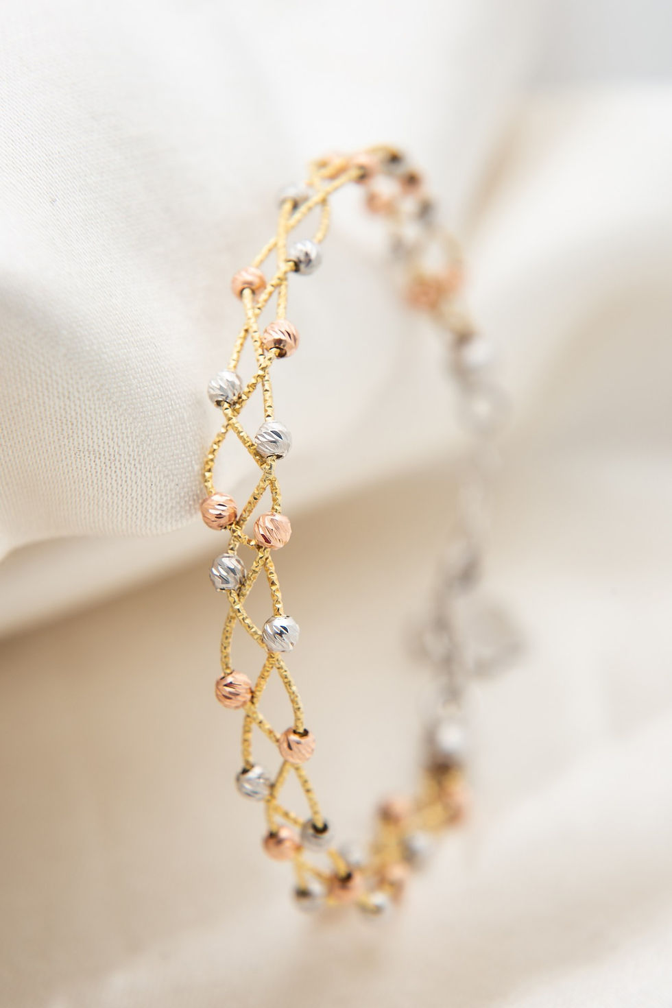 Thumbnail: LustreLink Silver Wave Bracelet
