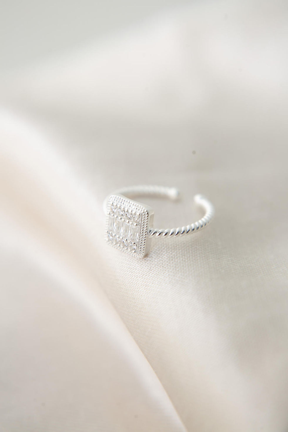 Thumbnail: LustraZir Silver Elegance Ring