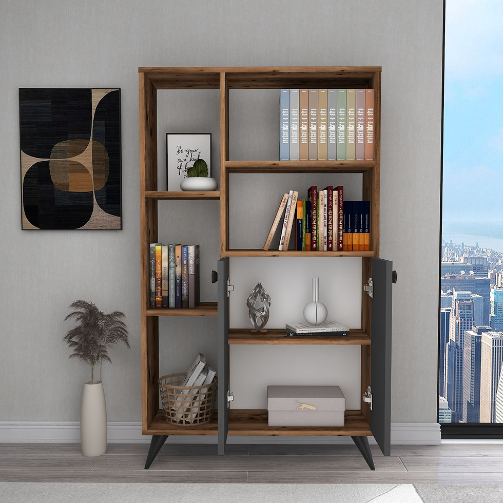 Thumbnail: Meldan - Light Walnut, Anthracite