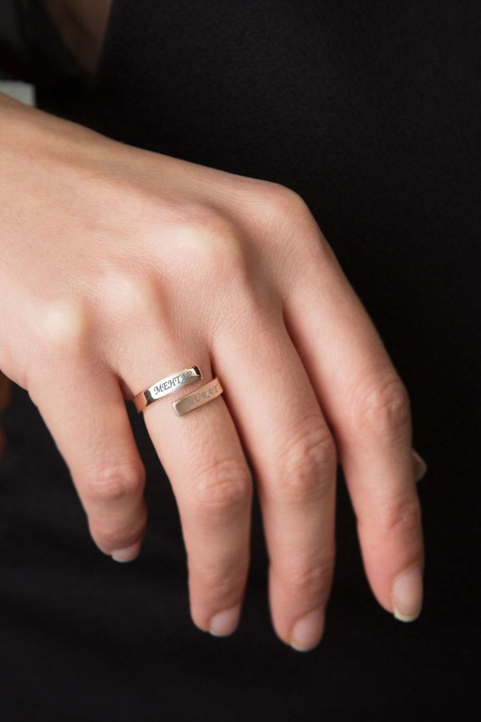 Thumbnail: LustraFlex Adjustable Metal Elegance Ring