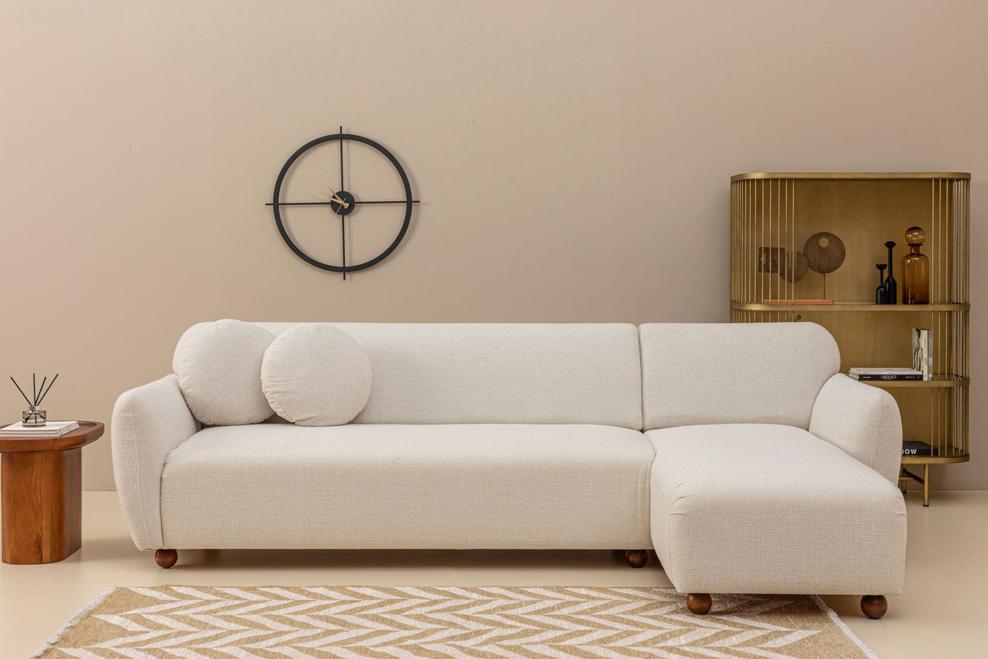 Eddy Corner Right (L3-CHL) - White