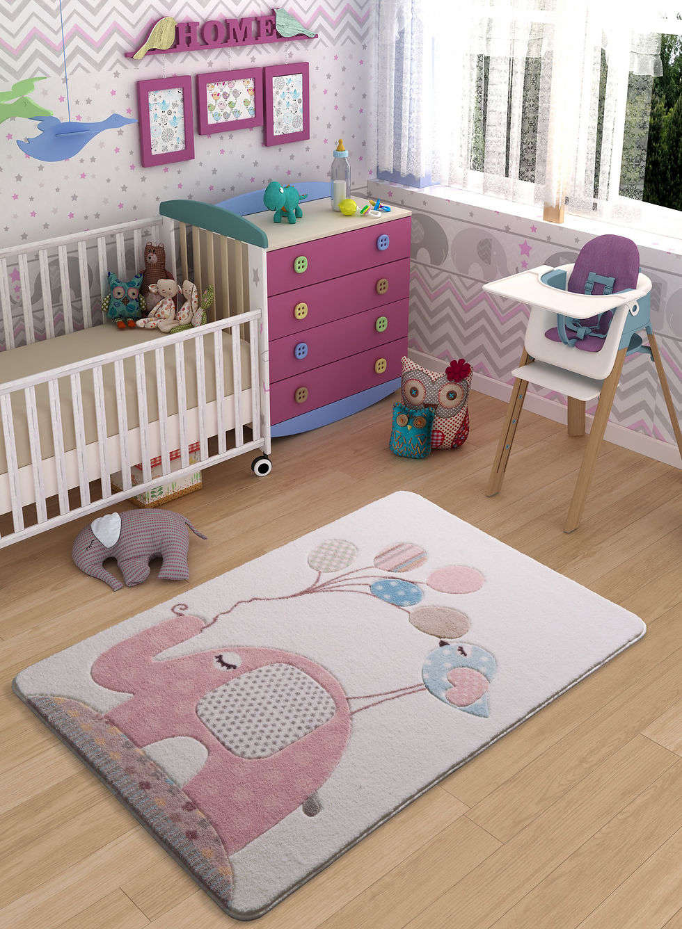 Thumbnail: Spotty Elephant - Light Pink