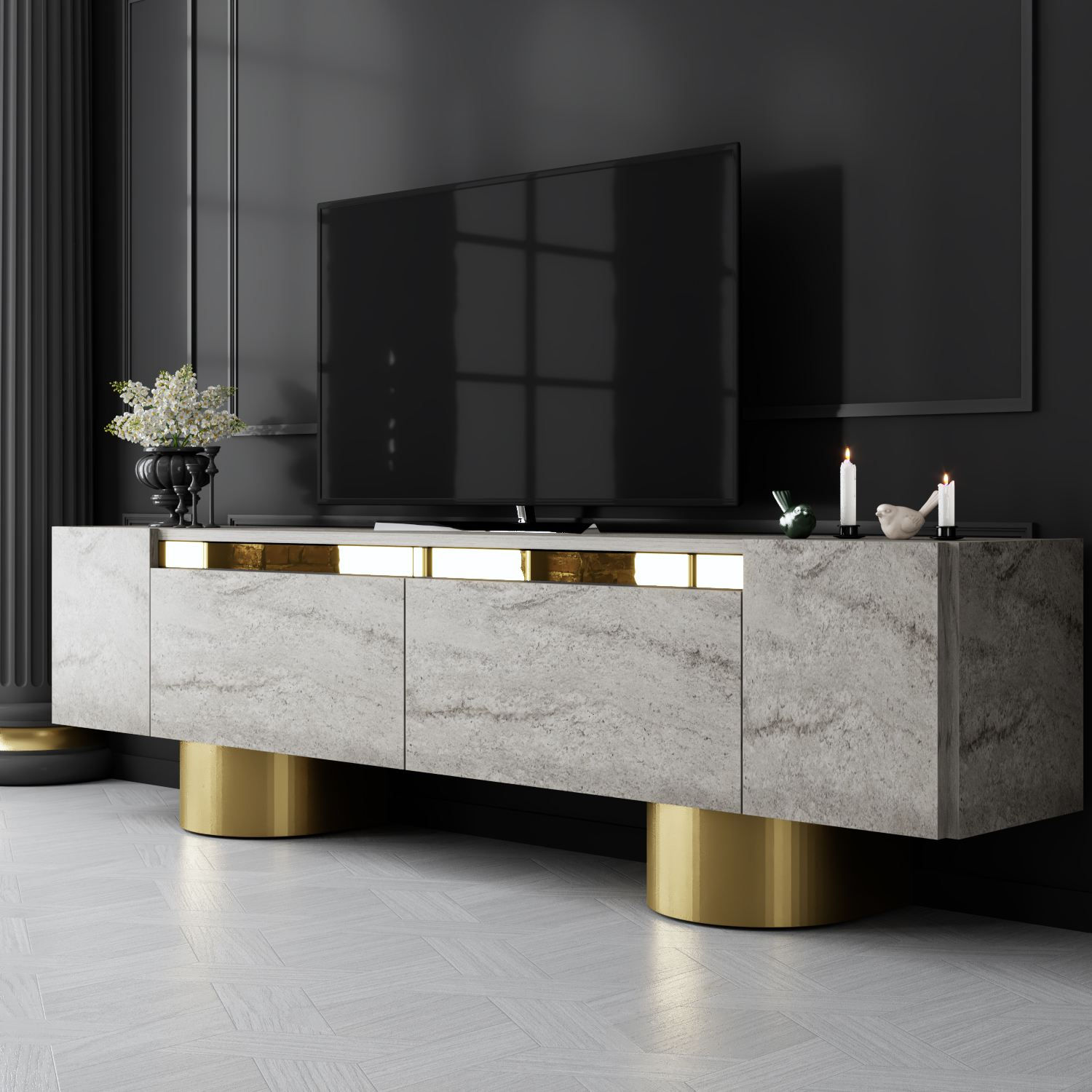 Bohem - Travertine, Gold