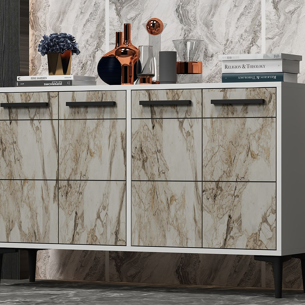 Thumbnail: Stria - White, Marble
