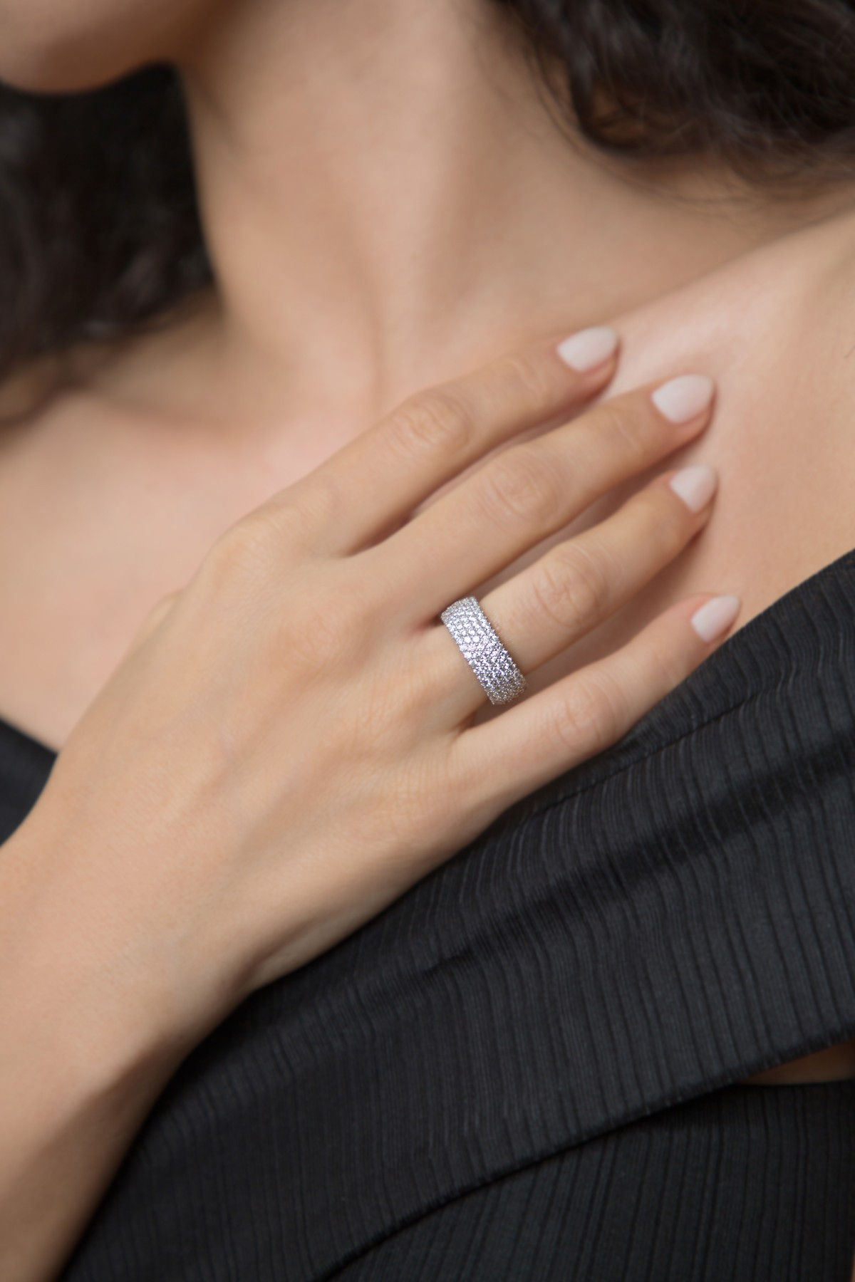 LustreGuard Silver Halo Ring