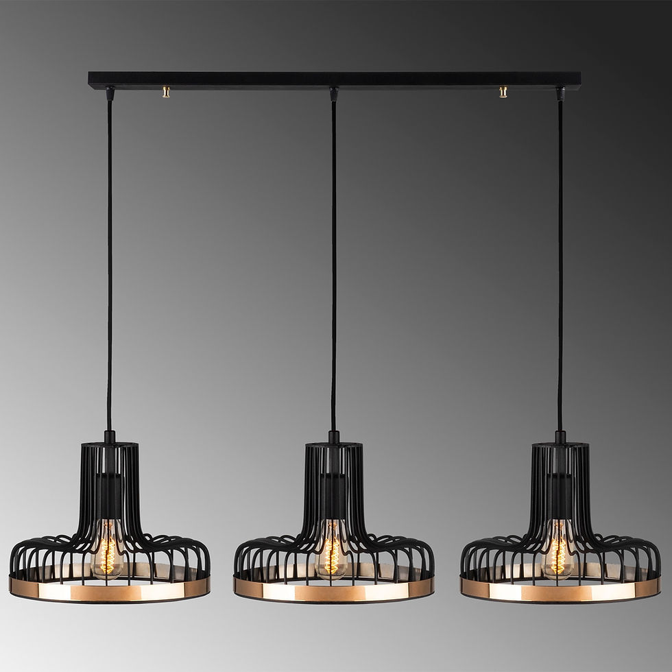 Thumbnail: LuxeForge CopperGlow Chandelier