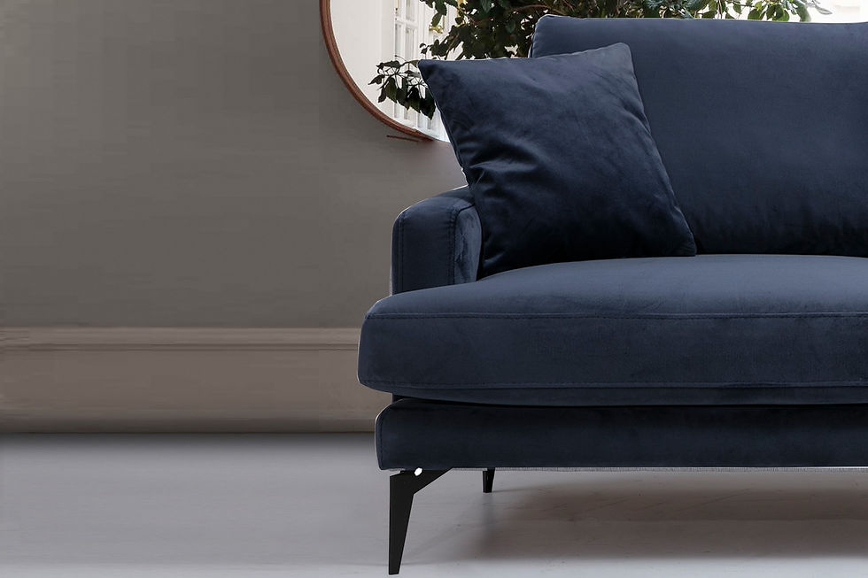 Thumbnail: Papira 3 Seater - Navy Blue
