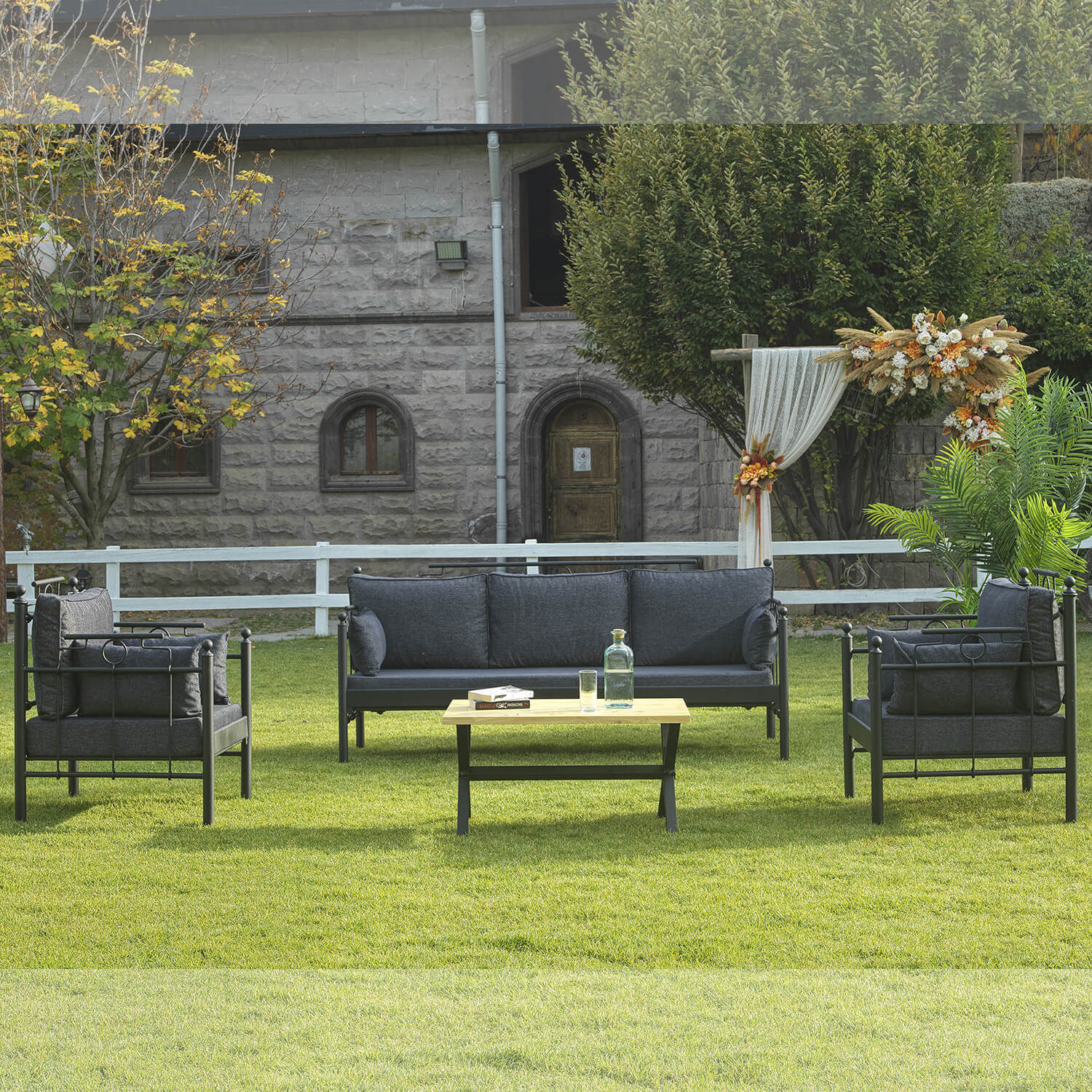 Hatkus (3+1+1) - Black, Anthracite