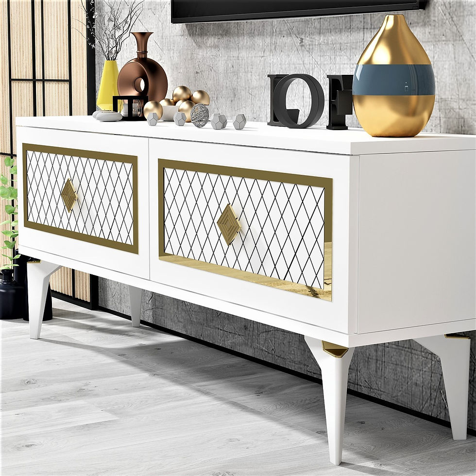 Thumbnail: Arel - White, Gold