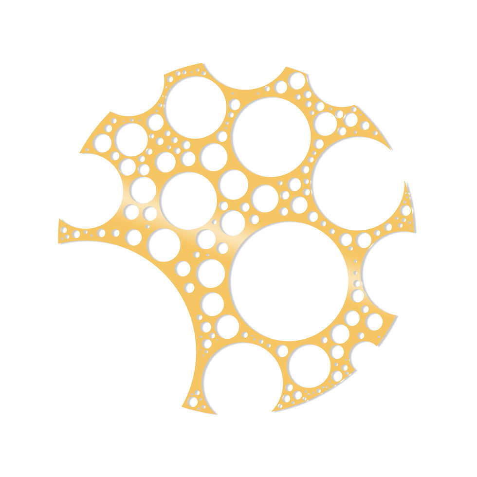 Thumbnail: Cheese Metal Decor - Gold