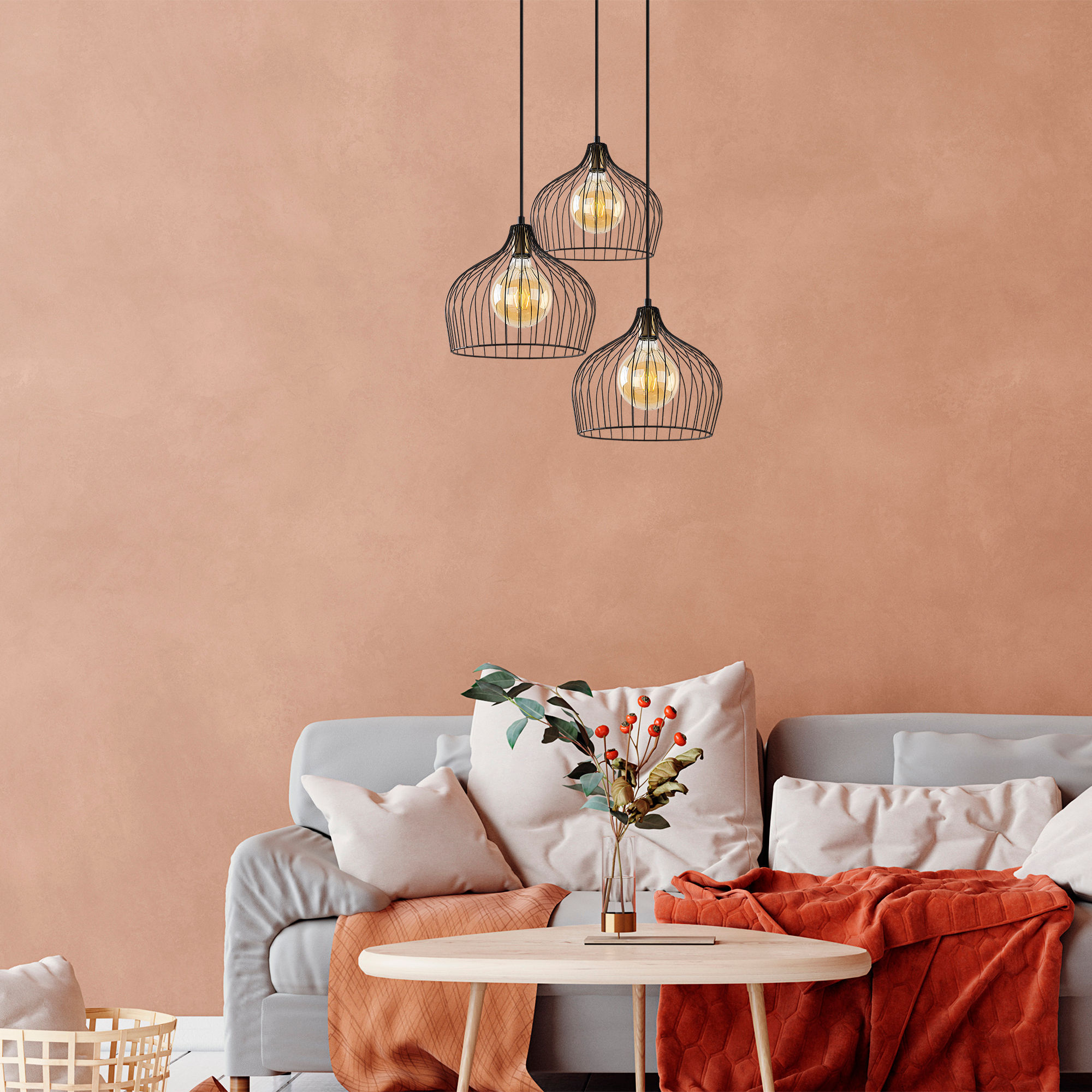 LustreVogue: The Industrial Elegance Chandelier